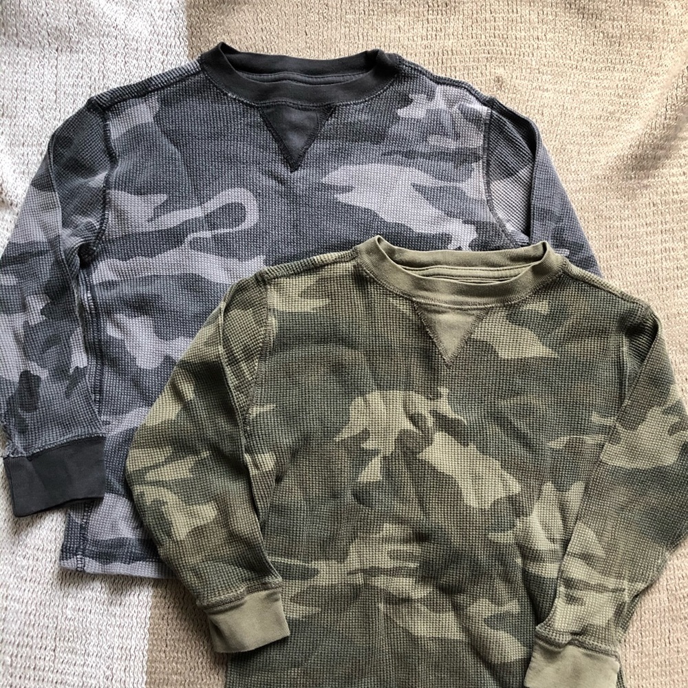 2 Faded Glory Boys Camo Shirts